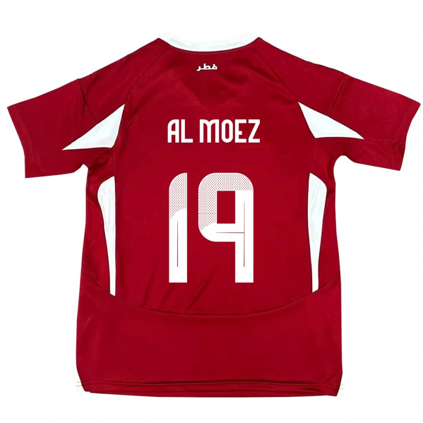 Danxen Herren Katar Almoez Ali #19 Rot Heimtrikot Trikot 24-26 T-Shirt Schweiz