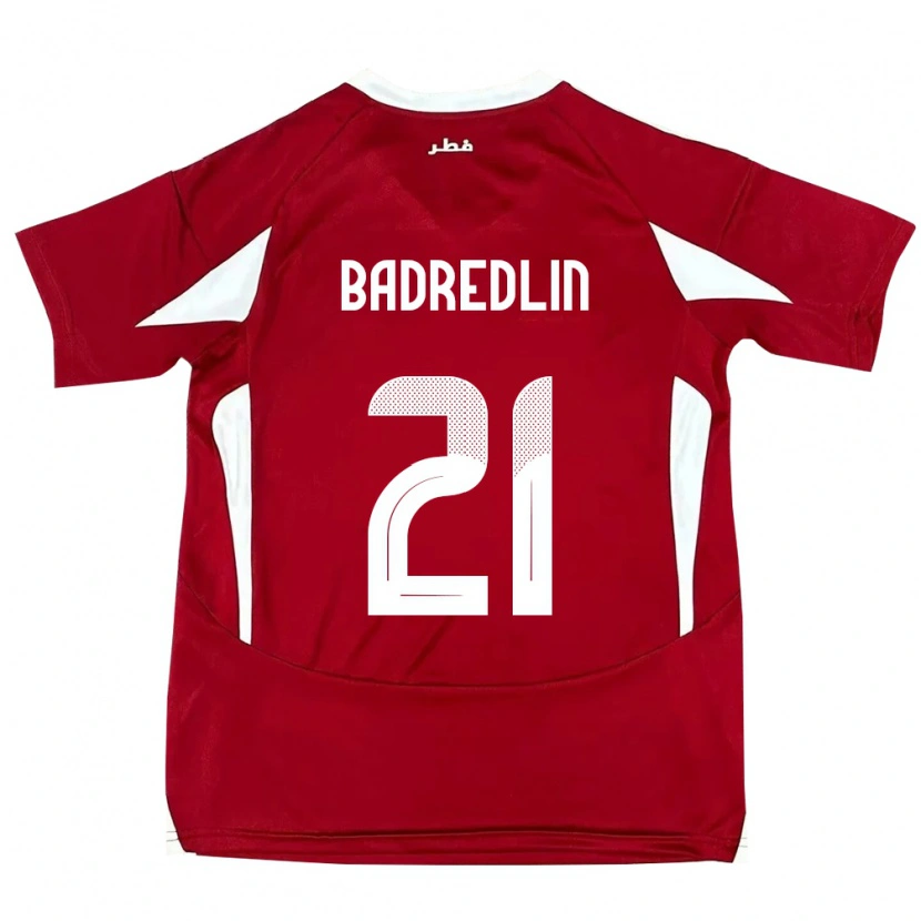 Danxen Herren Katar Marwan Badredlin #21 Rot Heimtrikot Trikot 24-26 T-Shirt Schweiz