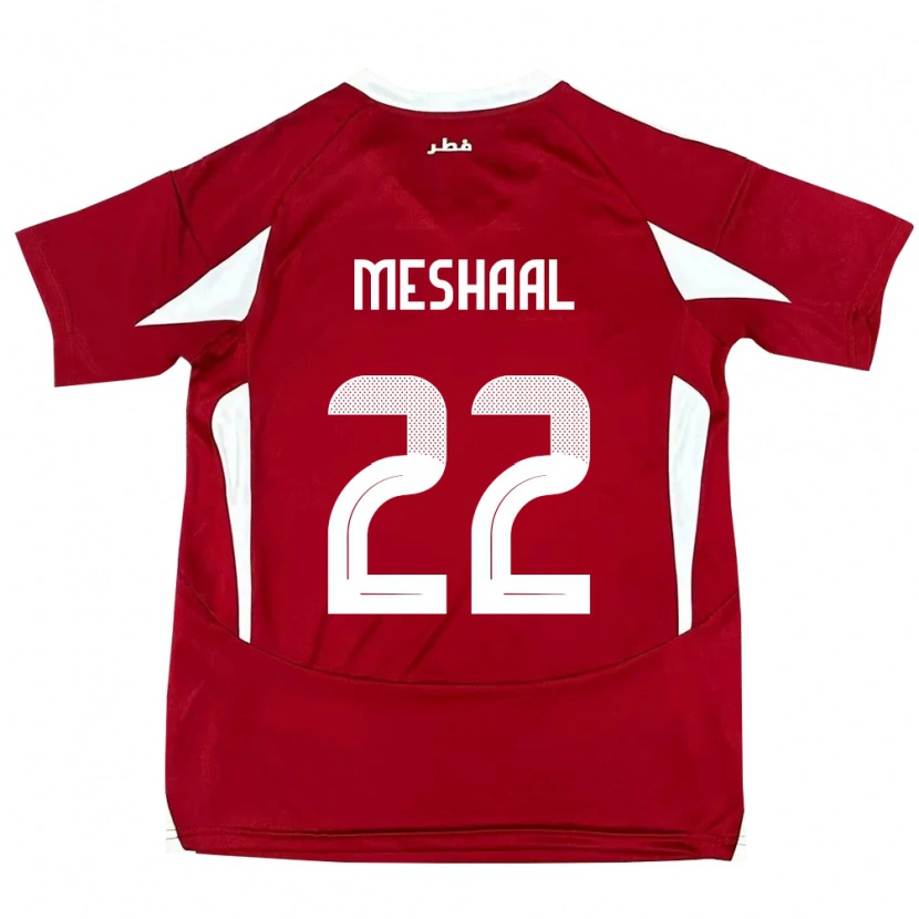 Danxen Herren Katar Meshaal Barsham #22 Rot Heimtrikot Trikot 24-26 T-Shirt Schweiz