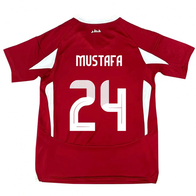 Danxen Herren Katar Mustafa Mashaal #24 Rot Heimtrikot Trikot 24-26 T-Shirt Schweiz