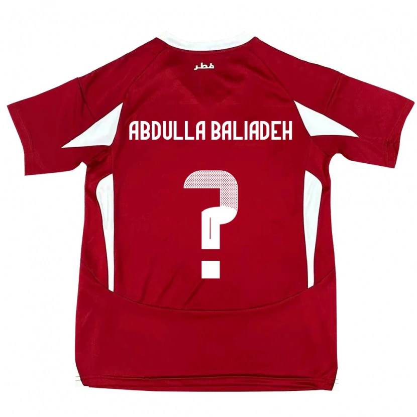 Danxen Herren Katar Yousef Abdulla Baliadeh #0 Rot Heimtrikot Trikot 24-26 T-Shirt Schweiz