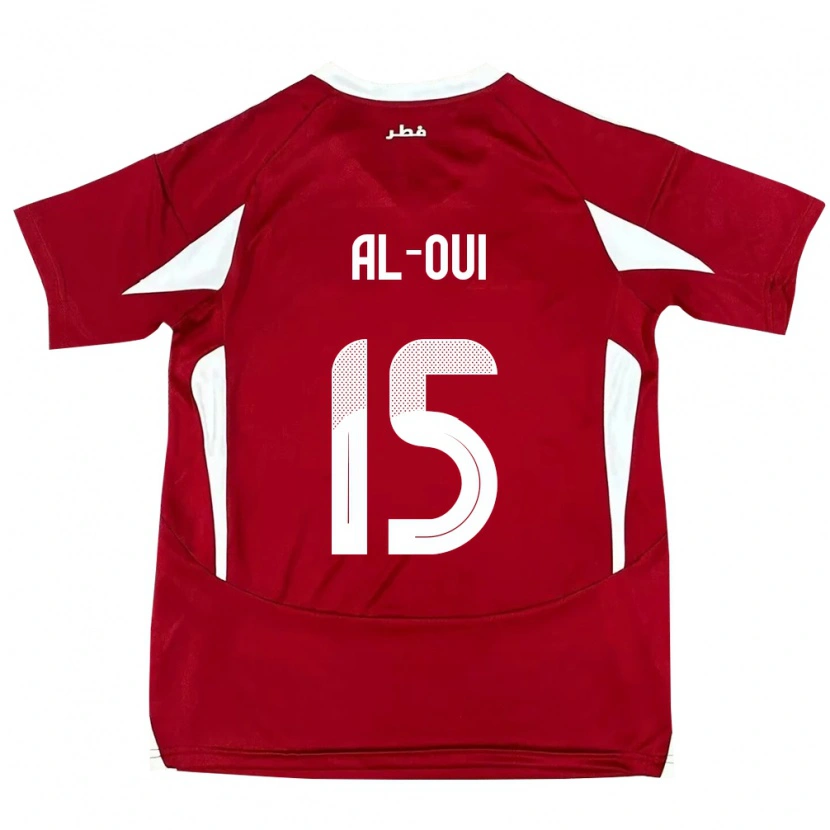Danxen Herren Katar Ayoub Al-Oui #15 Rot Heimtrikot Trikot 24-26 T-Shirt Schweiz