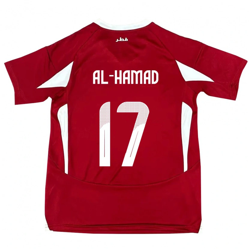 Danxen Herren Katar Jassem Al-Hamad #17 Rot Heimtrikot Trikot 24-26 T-Shirt Schweiz