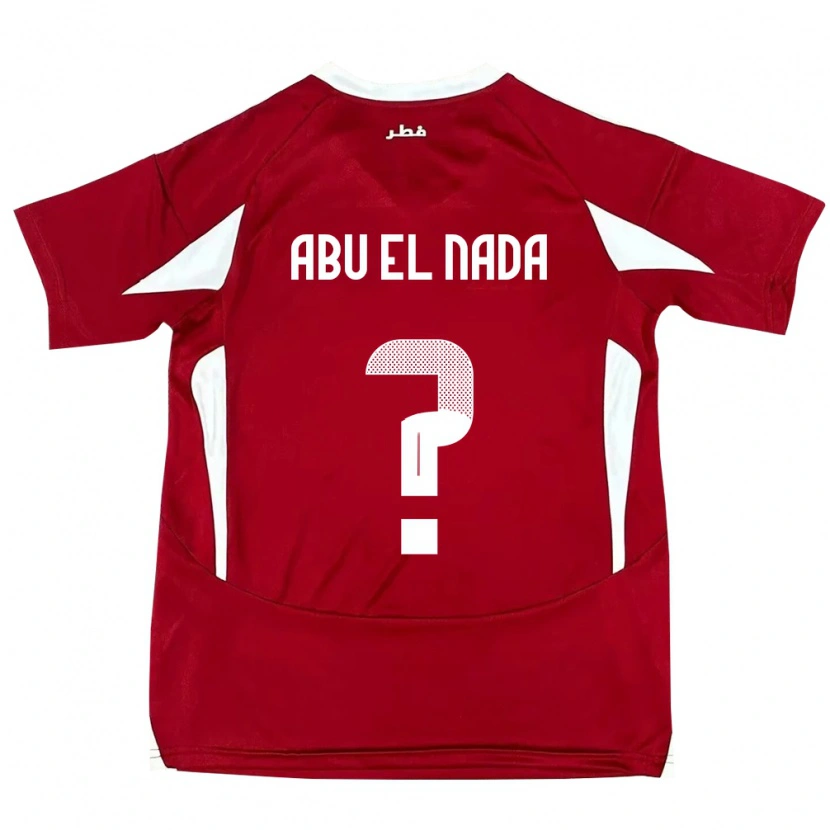 Danxen Herren Katar Mahmoud Abu El Nada #0 Rot Heimtrikot Trikot 24-26 T-Shirt Schweiz