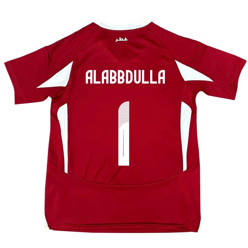 Danxen Herren Katar Latifa Alabbdulla #1 Rot Heimtrikot Trikot 24-26 T-Shirt Schweiz