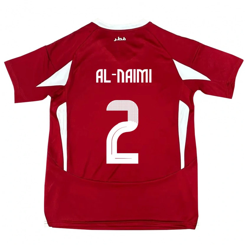 Danxen Herren Katar Amna Al Naimi #2 Rot Heimtrikot Trikot 24-26 T-Shirt Schweiz