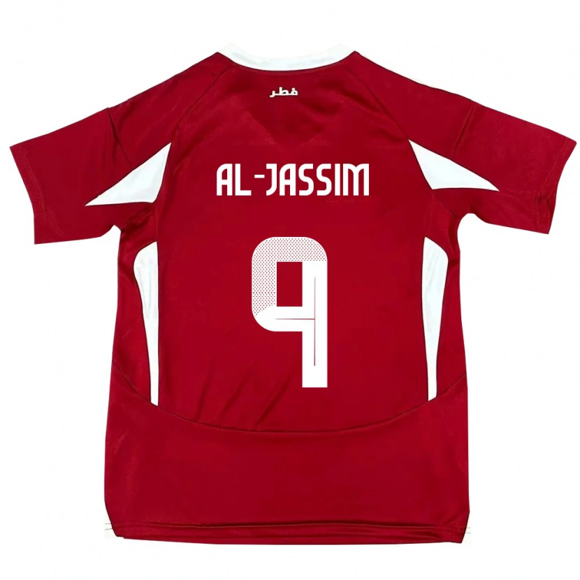 Danxen Herren Katar Kholoud Al Jassim #9 Rot Heimtrikot Trikot 24-26 T-Shirt Schweiz