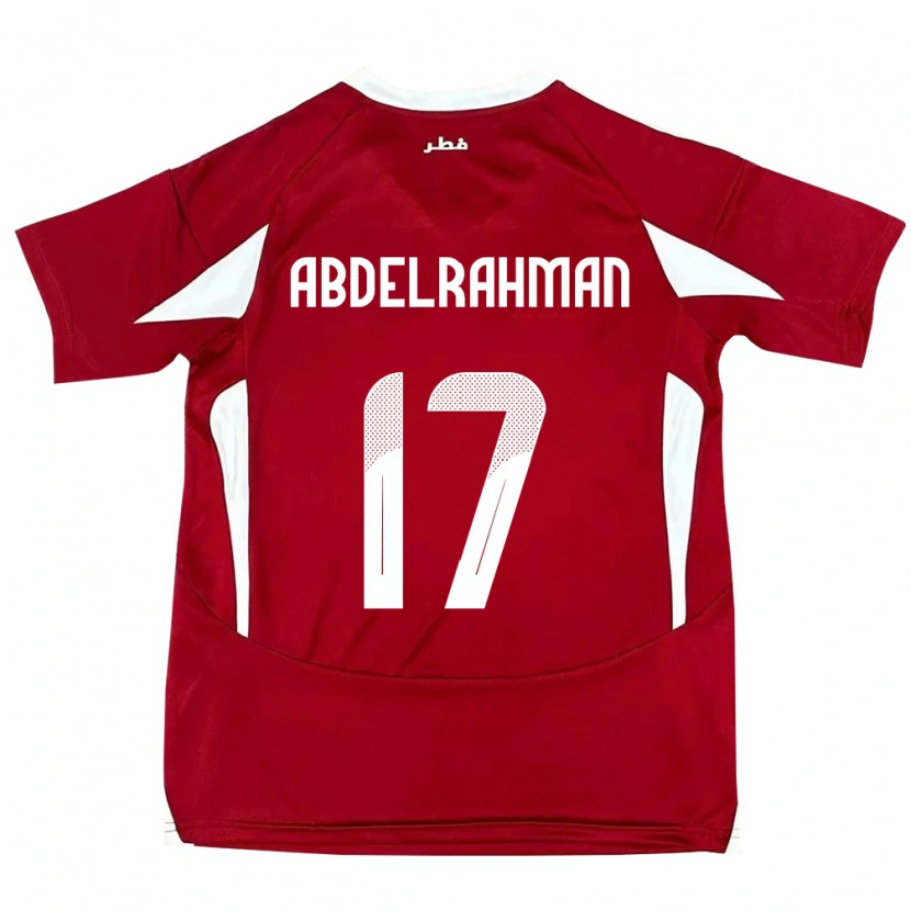 Danxen Herren Katar Abdelrahman Fahmi Moustafa #17 Rot Heimtrikot Trikot 24-26 T-Shirt Schweiz