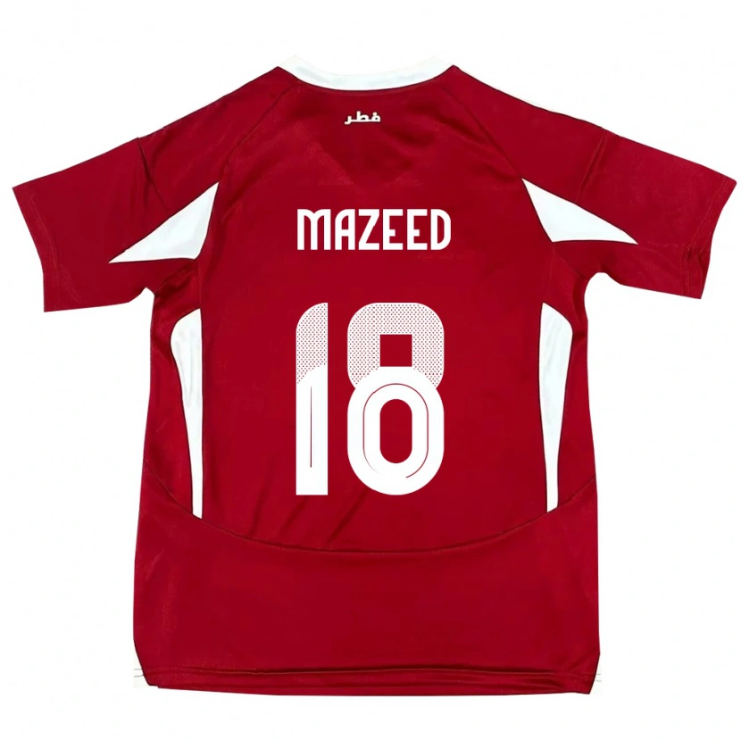 Danxen Herren Katar Khalid Muneer Ali #18 Rot Heimtrikot Trikot 24-26 T-Shirt Schweiz