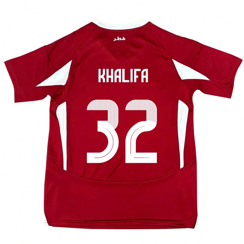 Danxen Herren Katar Duana Khalifa #32 Rot Heimtrikot Trikot 24-26 T-Shirt Schweiz