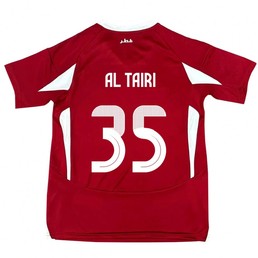 Danxen Herren Katar Osamah Al Tairi #35 Rot Heimtrikot Trikot 24-26 T-Shirt Schweiz