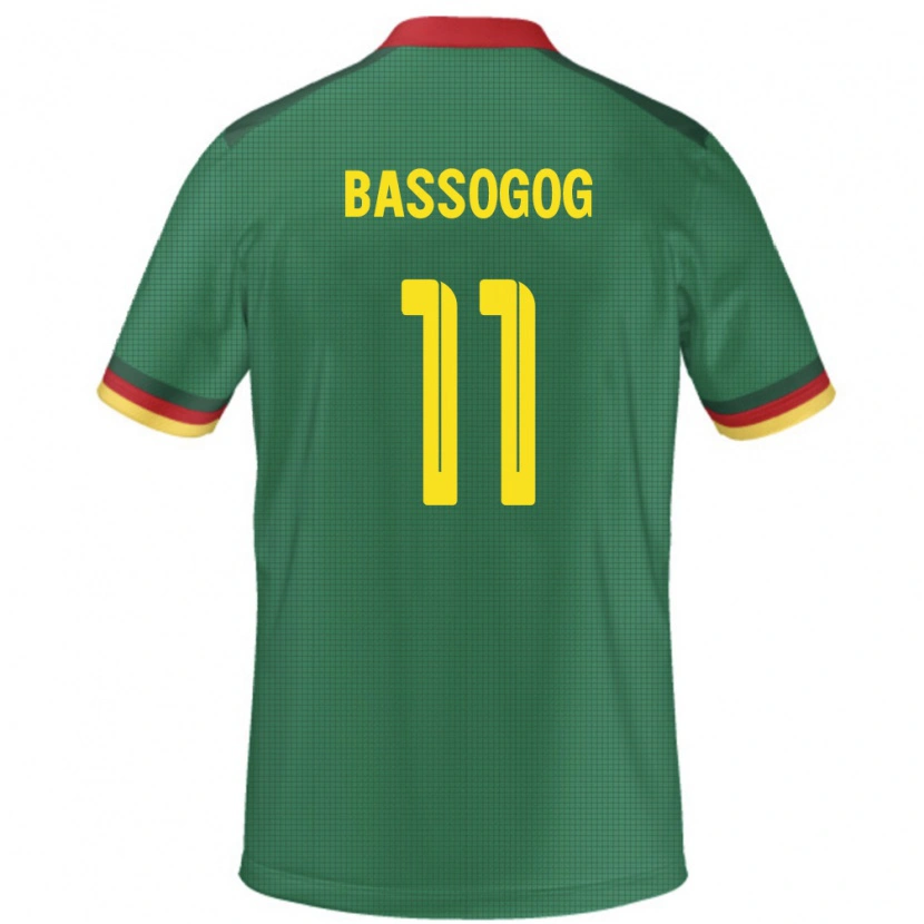 Danxen Herren Kamerun Christian Bassogog #11 Grün Heimtrikot Trikot 24-26 T-Shirt Schweiz