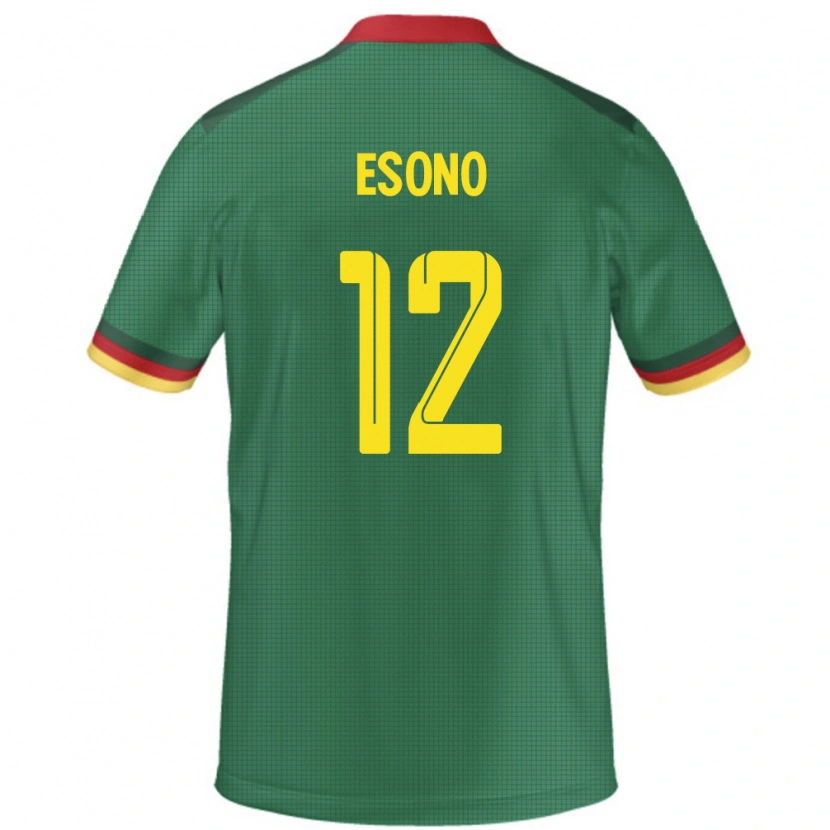 Danxen Herren Kamerun Yannick Kamdoum Esono #12 Grün Heimtrikot Trikot 24-26 T-Shirt Schweiz