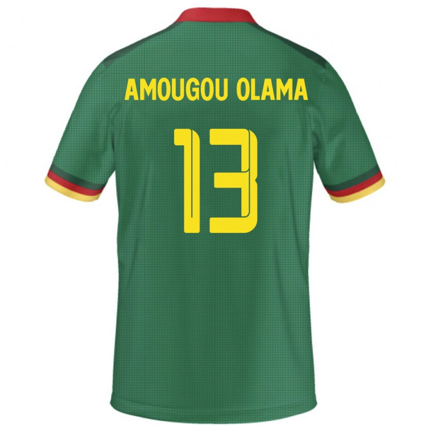 Danxen Herren Kamerun Maurel Amougou Olama #13 Grün Heimtrikot Trikot 24-26 T-Shirt Schweiz
