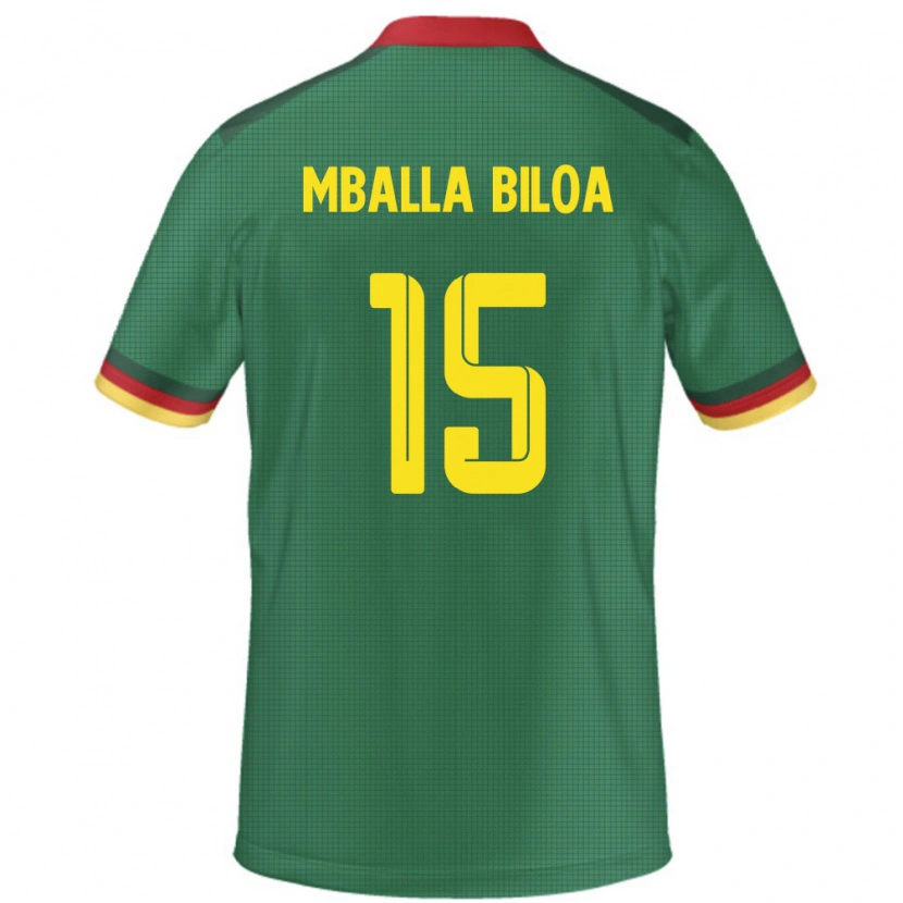 Danxen Herren Kamerun Jules Victor Mballa Biloa #15 Grün Heimtrikot Trikot 24-26 T-Shirt Schweiz