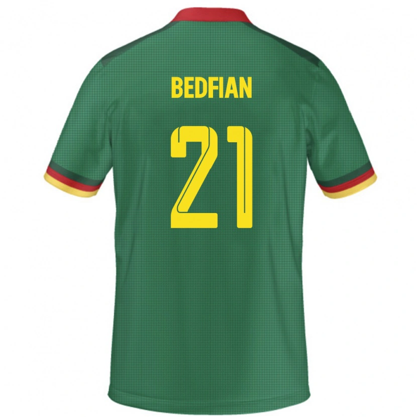 Danxen Herren Kamerun Wilfried Bedfian #21 Grün Heimtrikot Trikot 24-26 T-Shirt Schweiz