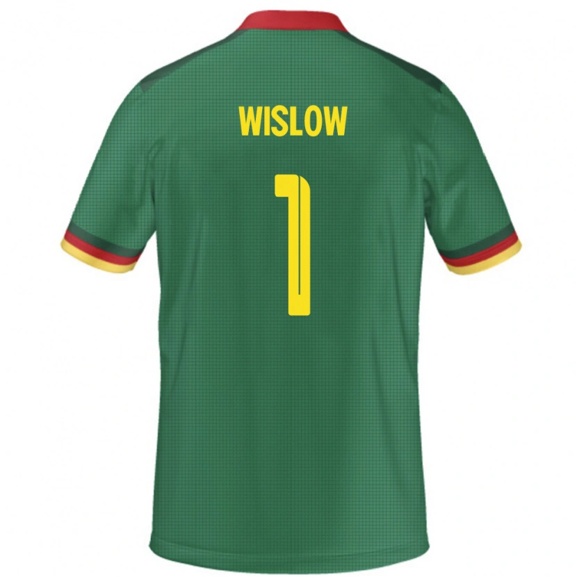 Danxen Herren Kamerun Hecube Wislow #1 Grün Heimtrikot Trikot 24-26 T-Shirt Schweiz