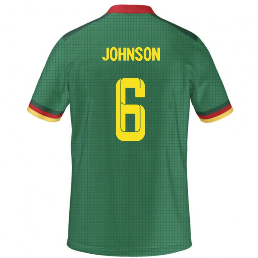 Danxen Herren Kamerun Estelle Johnson #6 Grün Heimtrikot Trikot 24-26 T-Shirt Schweiz