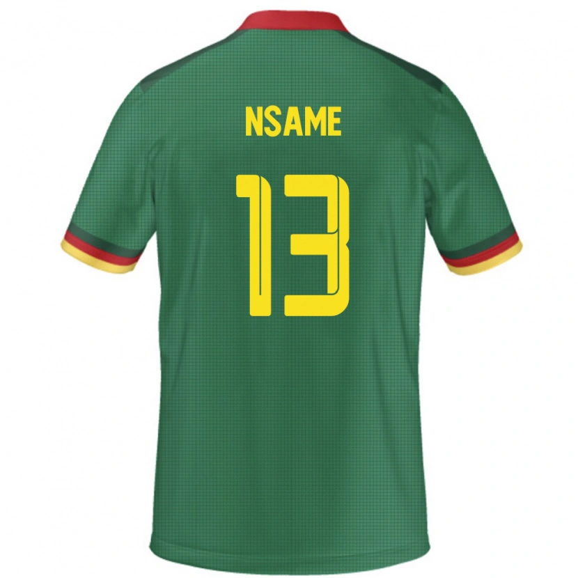 Danxen Herren Kamerun Jean-Pierre Nsame #13 Grün Heimtrikot Trikot 24-26 T-Shirt Schweiz