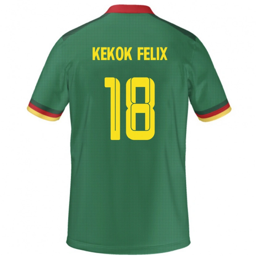 Danxen Herren Kamerun Ndifor Kekok Felix #18 Grün Heimtrikot Trikot 24-26 T-Shirt Schweiz