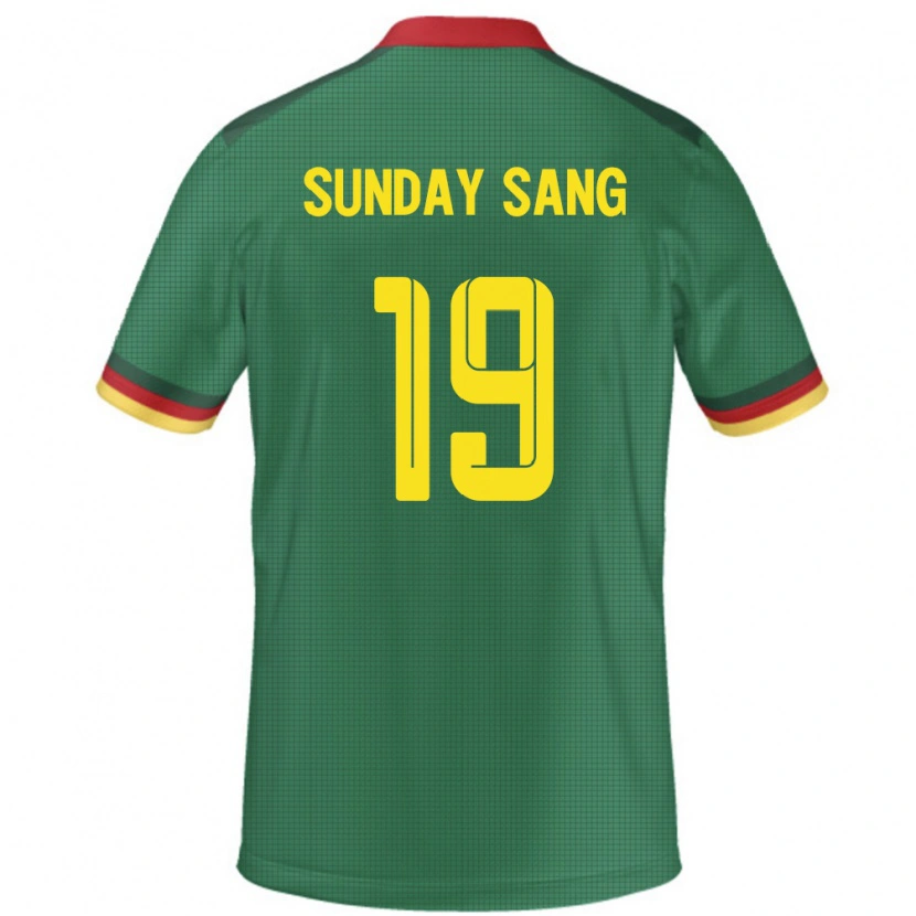 Danxen Herren Kamerun Junior Sunday Sang #19 Grün Heimtrikot Trikot 24-26 T-Shirt Schweiz