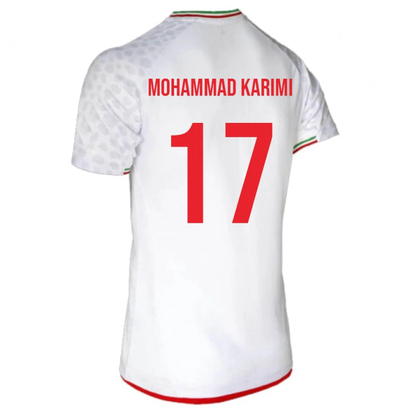 Danxen Herren Iran Seyed Mohammad Karimi #17 Weiß Heimtrikot Trikot 24-26 T-Shirt Schweiz