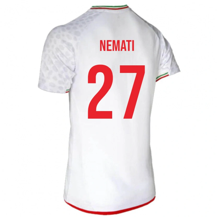 Danxen Herren Iran Ali Nemati #27 Weiß Heimtrikot Trikot 24-26 T-Shirt Schweiz