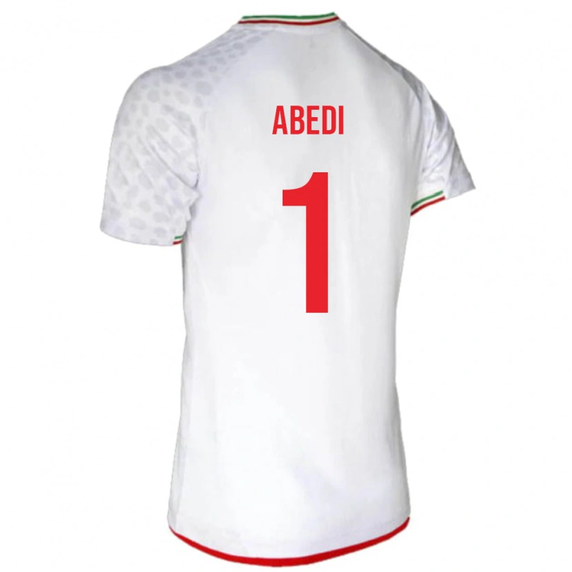 Danxen Herren Iran Amirmohammad Abedi #1 Weiß Heimtrikot Trikot 24-26 T-Shirt Schweiz