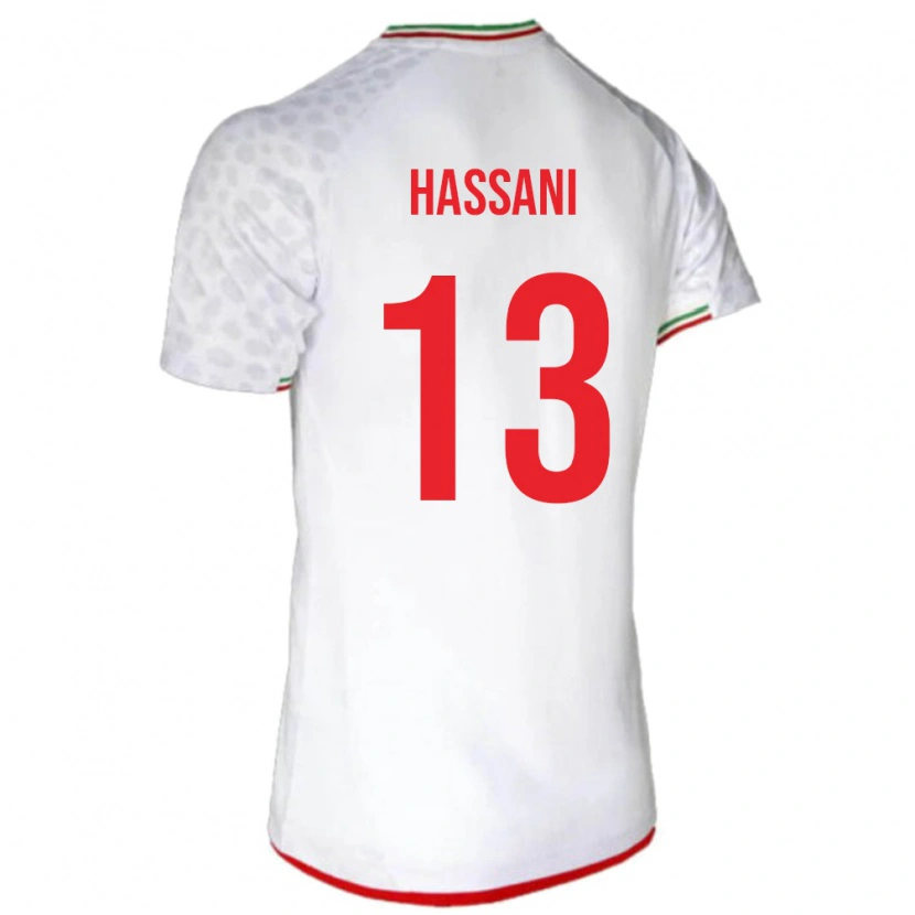 Danxen Herren Iran Ali Hassani #13 Weiß Heimtrikot Trikot 24-26 T-Shirt Schweiz
