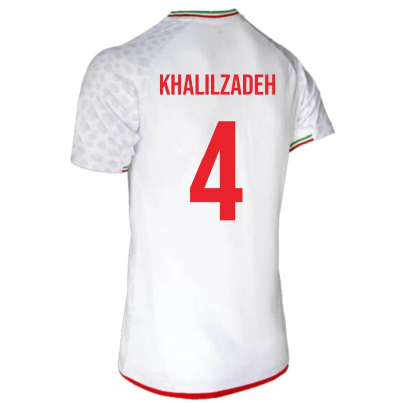 Danxen Herren Iran Shojae Khalilzadeh #4 Weiß Heimtrikot Trikot 24-26 T-Shirt Schweiz