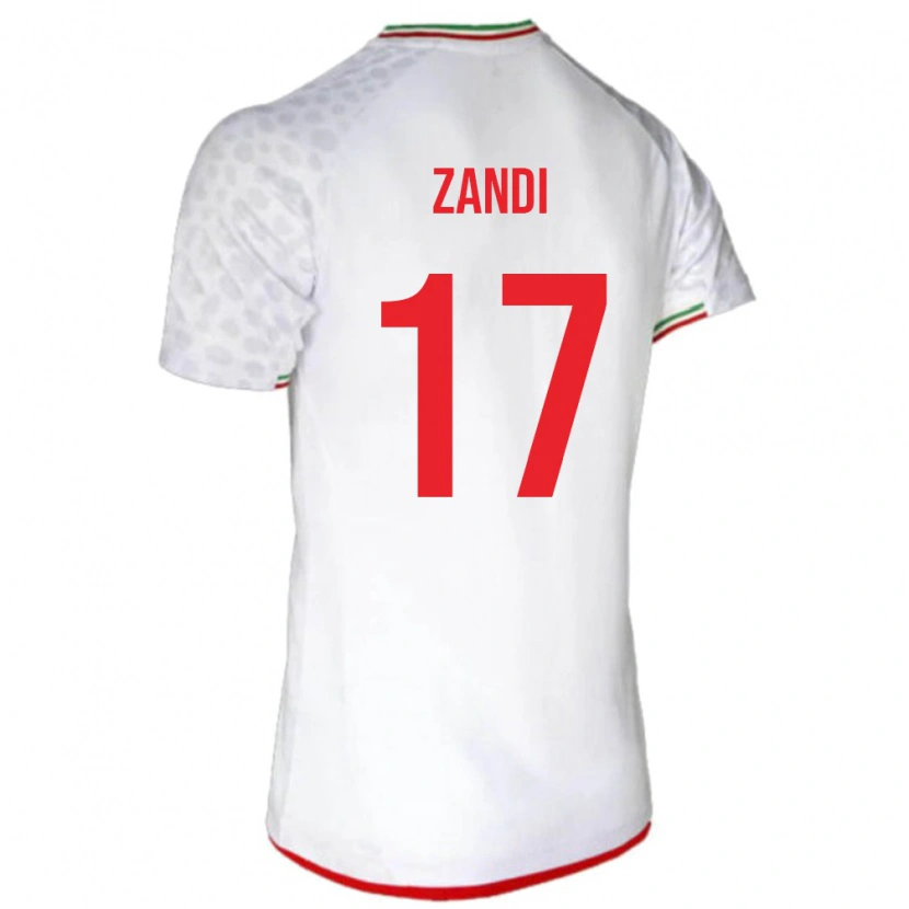 Danxen Herren Iran Negin Zandi #17 Weiß Heimtrikot Trikot 24-26 T-Shirt Schweiz