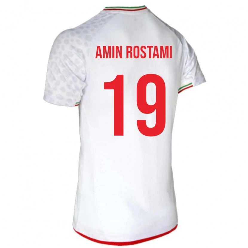 Danxen Herren Iran Mohammad Amin Rostami #19 Weiß Heimtrikot Trikot 24-26 T-Shirt Schweiz
