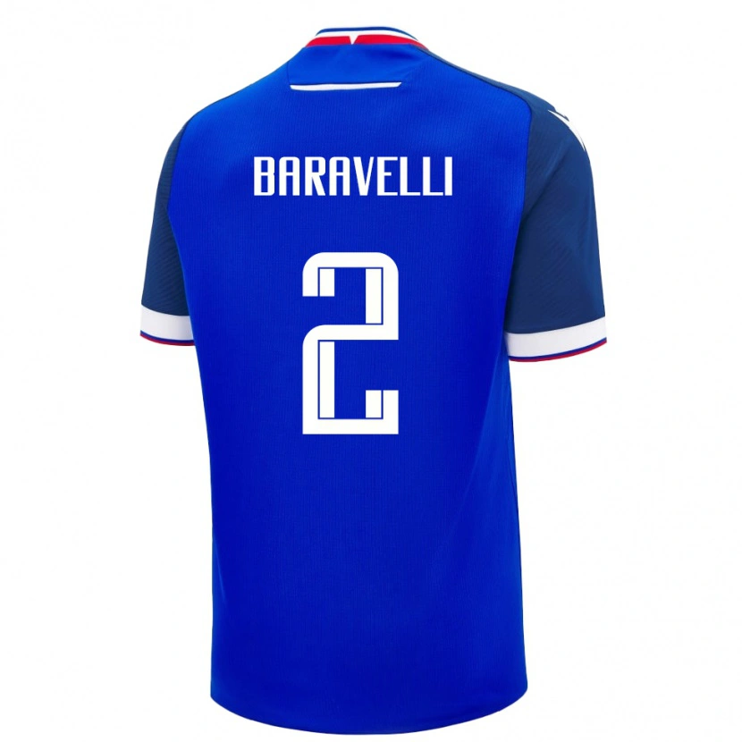 Danxen Herren Slowakei Rocco Baravelli #2 Blau Heimtrikot Trikot 24-26 T-Shirt Schweiz
