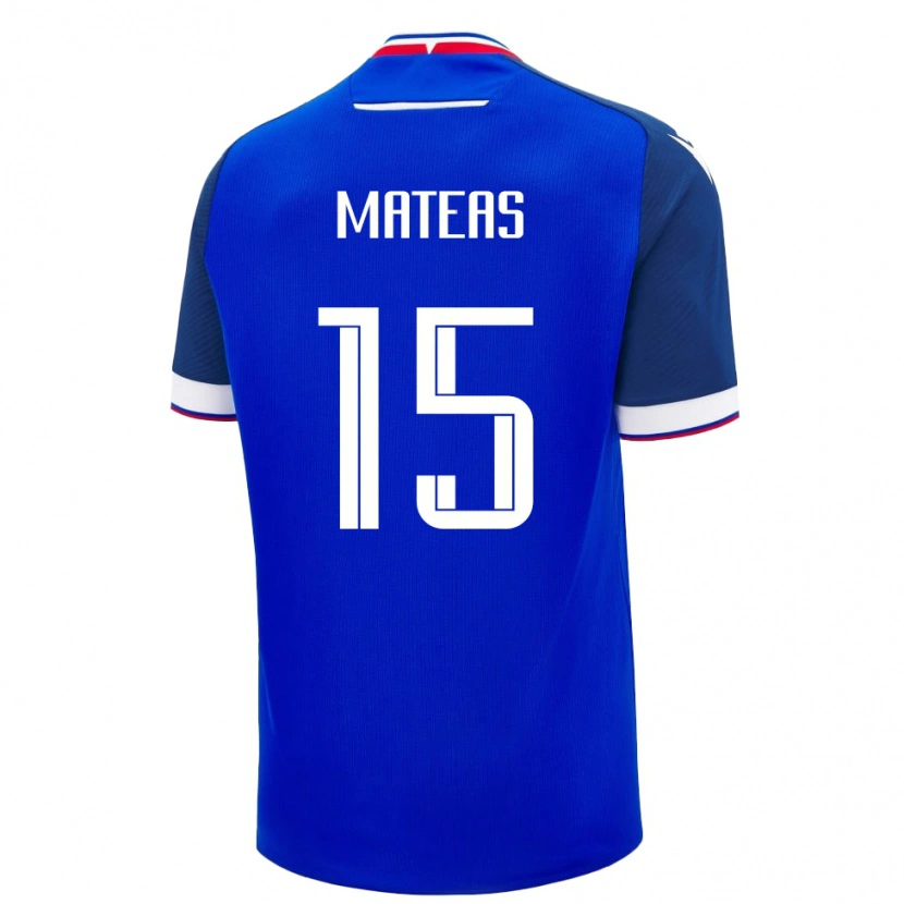 Danxen Herren Slowakei Maxim Mateas #15 Blau Heimtrikot Trikot 24-26 T-Shirt Schweiz