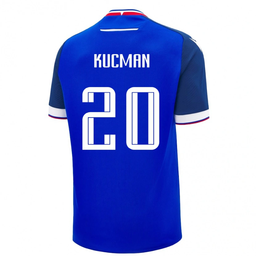 Danxen Herren Slowakei Marcel Kucman #20 Blau Heimtrikot Trikot 24-26 T-Shirt Schweiz