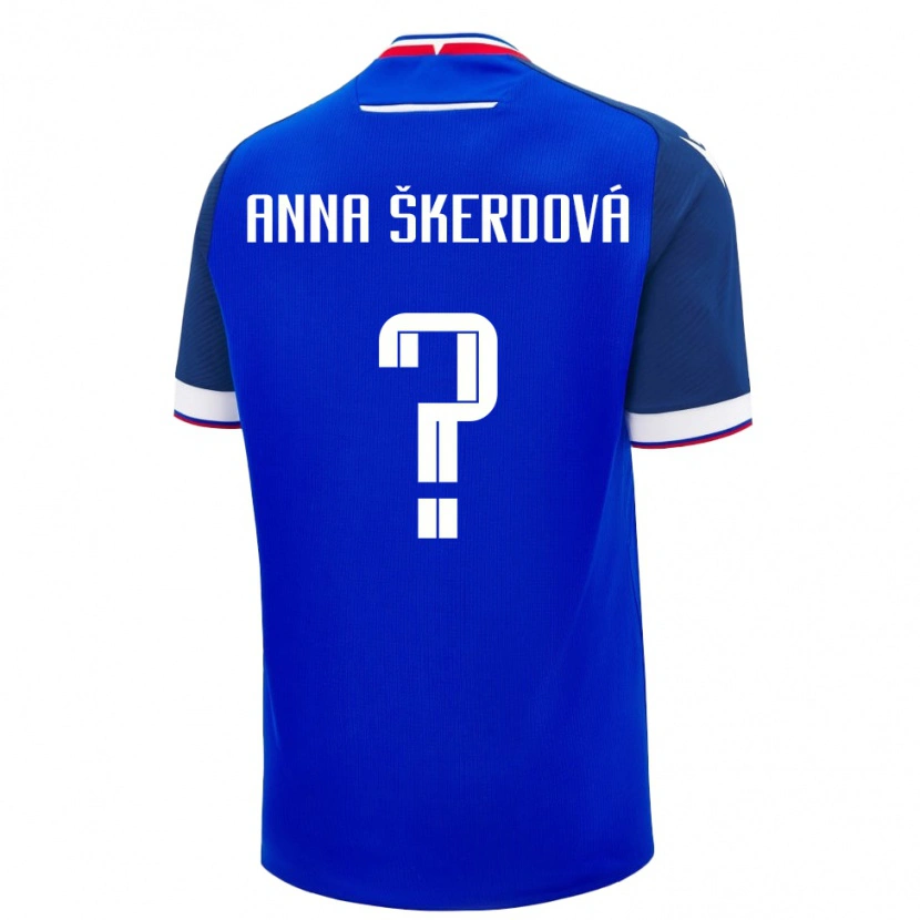 Danxen Herren Slowakei Sofia Anna Škerdová #0 Blau Heimtrikot Trikot 24-26 T-Shirt Schweiz