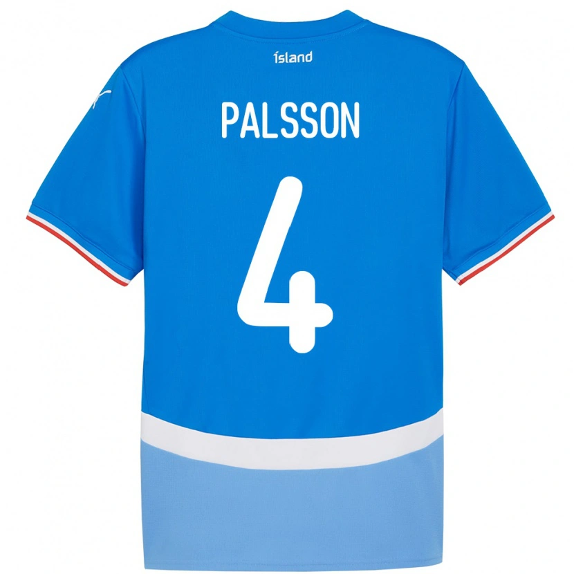 Danxen Herren Island Victor Pálsson #4 Blau Heimtrikot Trikot 24-26 T-Shirt Schweiz