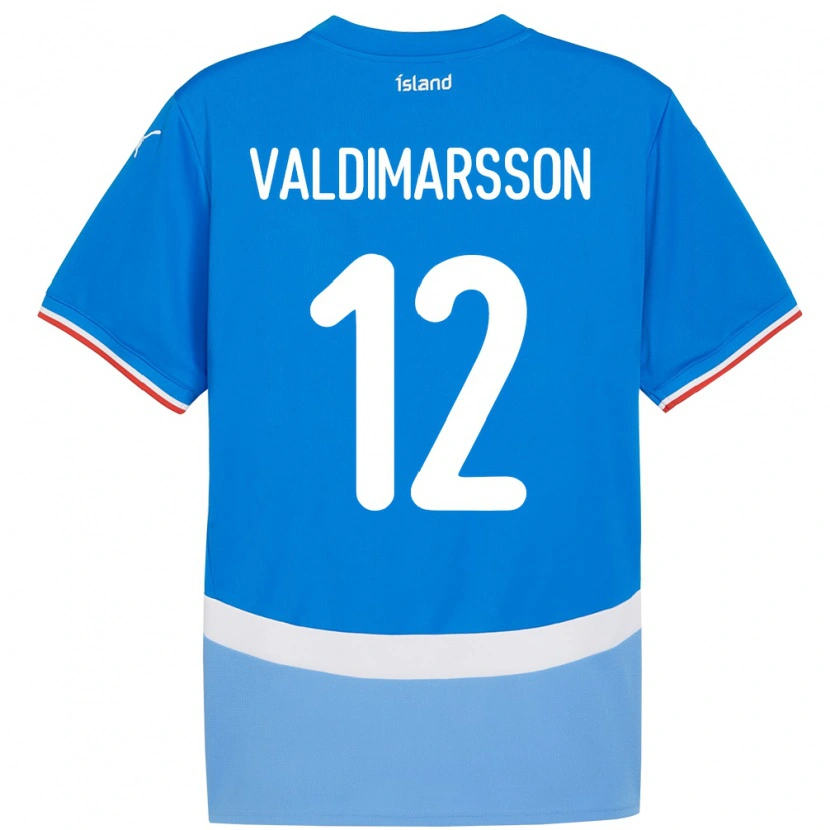 Danxen Herren Island Hákon Rafn Valdimarsson #12 Blau Heimtrikot Trikot 24-26 T-Shirt Schweiz