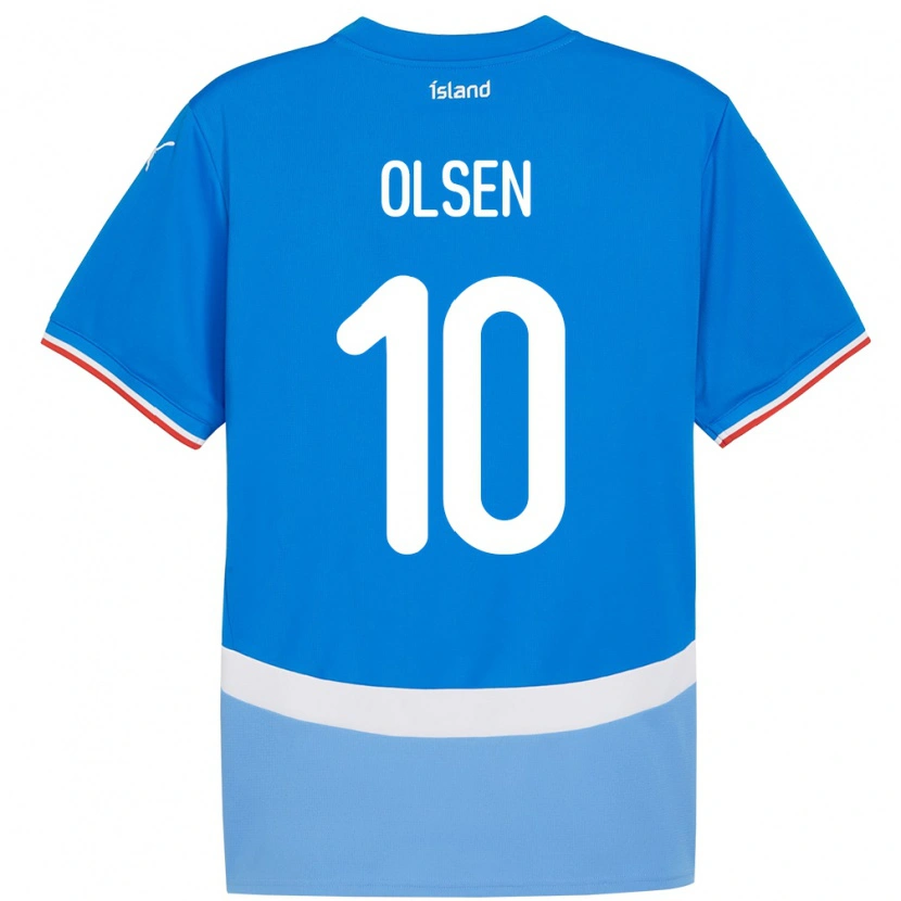 Danxen Herren Island Gunnar Olsen #10 Blau Heimtrikot Trikot 24-26 T-Shirt Schweiz