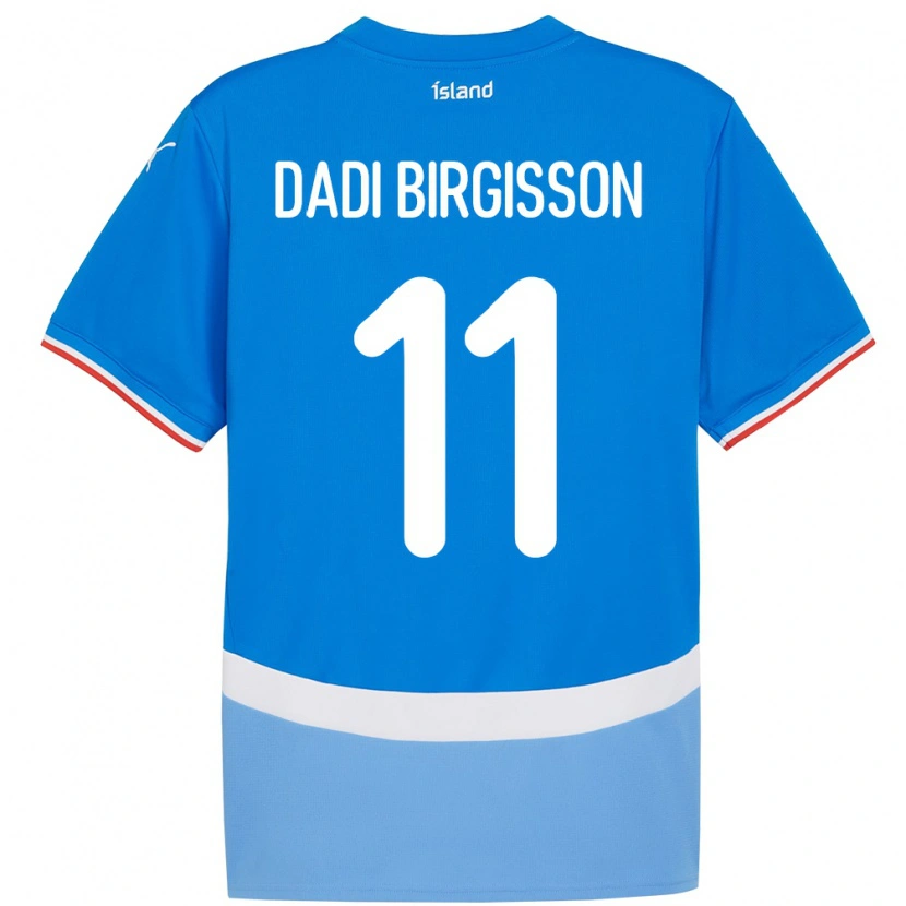 Danxen Herren Island Adolf Dadi Birgisson #11 Blau Heimtrikot Trikot 24-26 T-Shirt Schweiz
