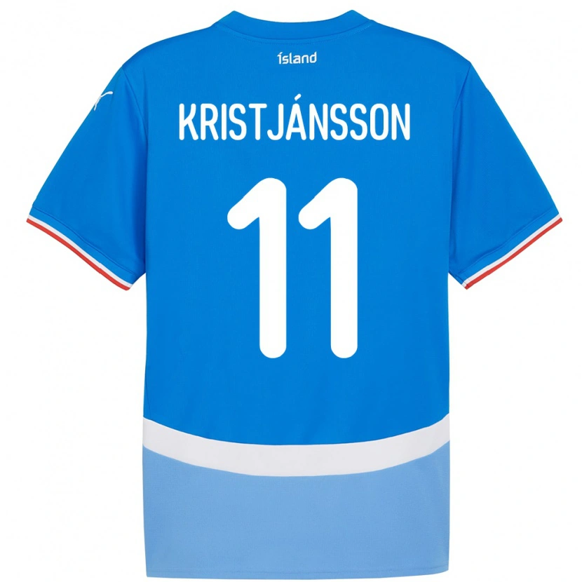 Danxen Herren Island Tómas Óli Kristjánsson #11 Blau Heimtrikot Trikot 24-26 T-Shirt Schweiz