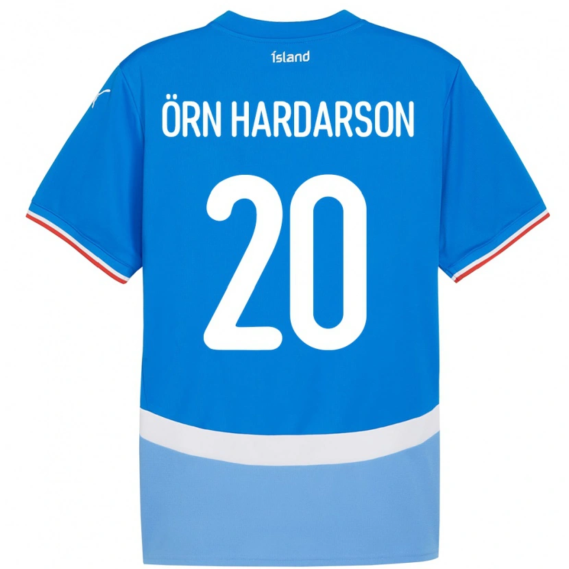 Danxen Herren Island Sesar Örn Hardarson #20 Blau Heimtrikot Trikot 24-26 T-Shirt Schweiz
