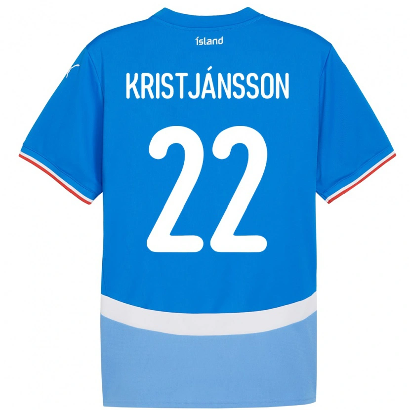 Danxen Herren Island Daníel Freyr Kristjánsson #22 Blau Heimtrikot Trikot 24-26 T-Shirt Schweiz