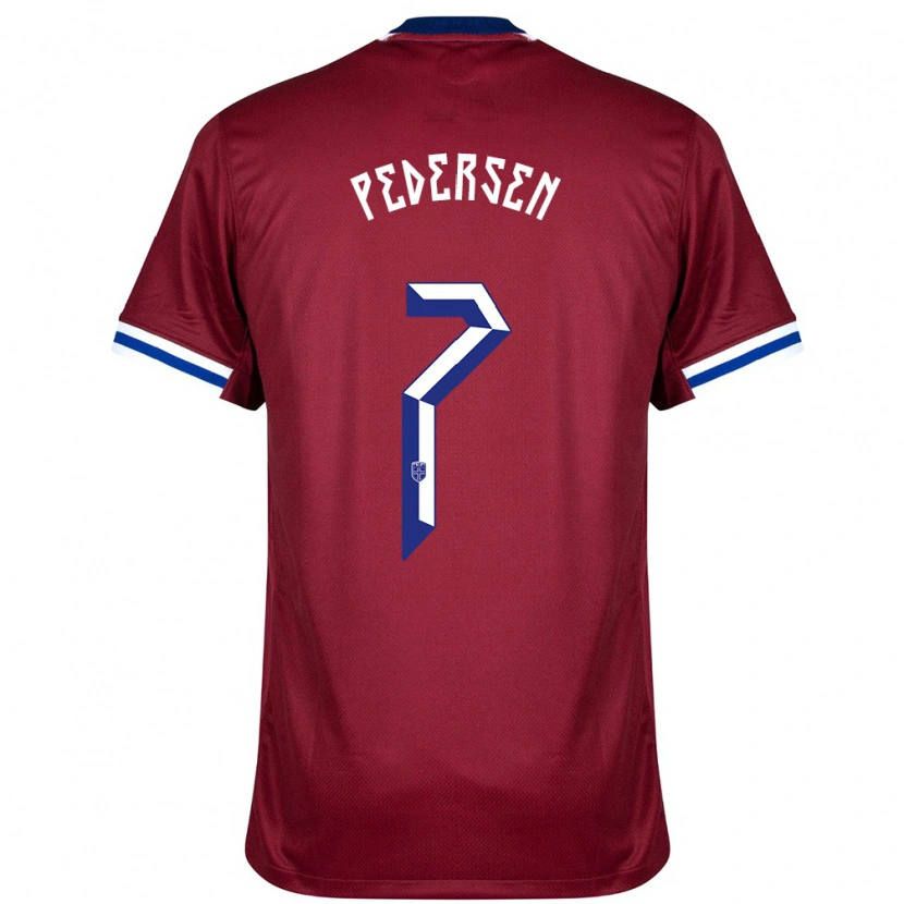 Danxen Herren Norwegen Mats Pedersen #7 Rot Blau Weiß Heimtrikot Trikot 24-26 T-Shirt Schweiz