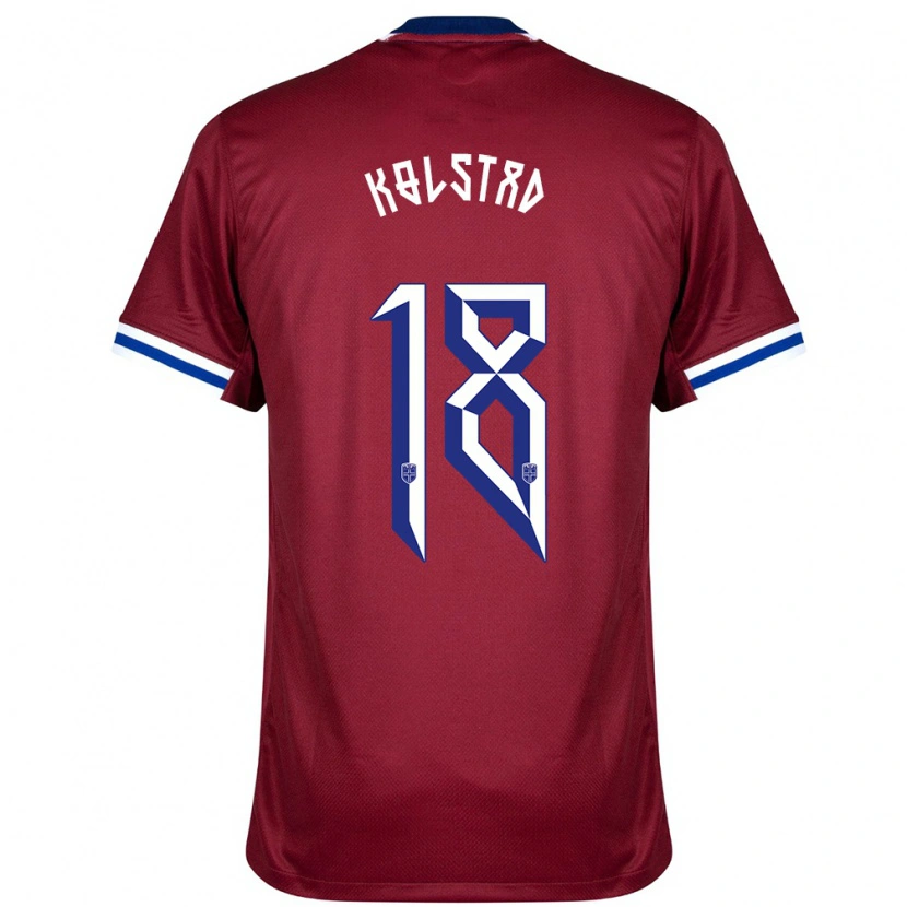 Danxen Herren Norwegen Lucas Kolstad #18 Rot Blau Weiß Heimtrikot Trikot 24-26 T-Shirt Schweiz