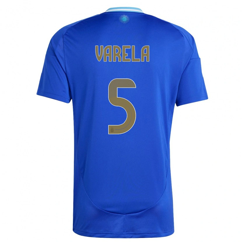 Danxen Herren Argentinien Alan Varela #5 Blau Auswärtstrikot Trikot 24-26 T-Shirt Schweiz