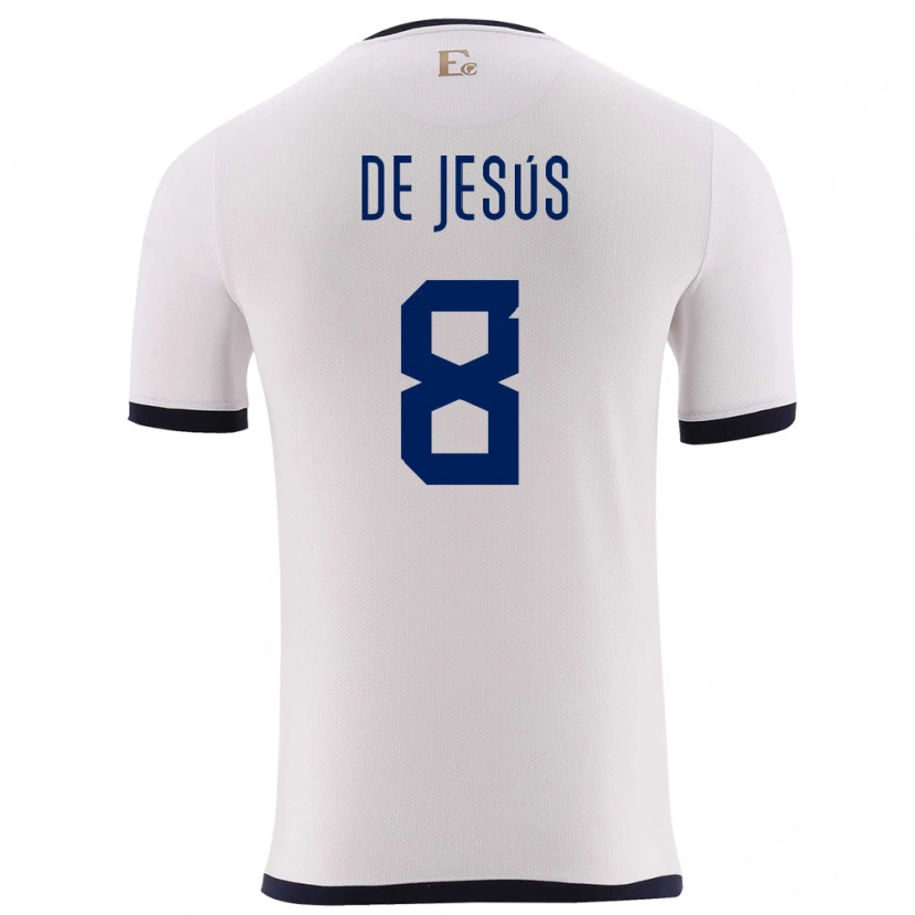 Danxen Herren Ecuador Geremy De Jesús #8 Weiß Auswärtstrikot Trikot 24-26 T-Shirt Schweiz