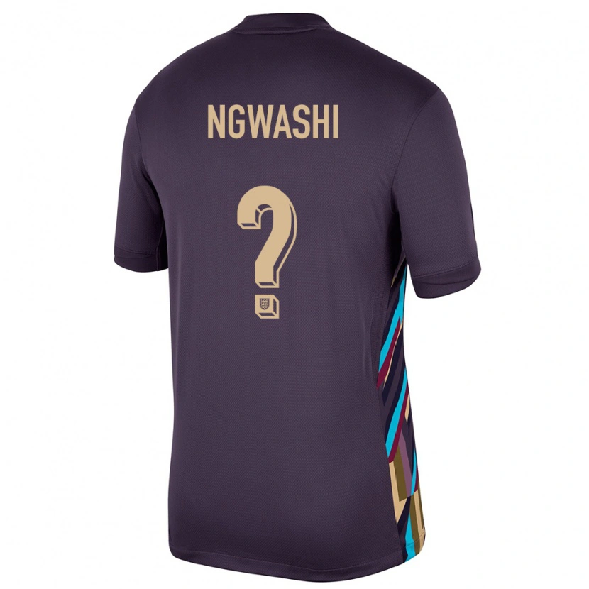 Danxen Herren England Jayden Ngwashi #0 Dunkle Rosine Auswärtstrikot Trikot 24-26 T-Shirt Schweiz
