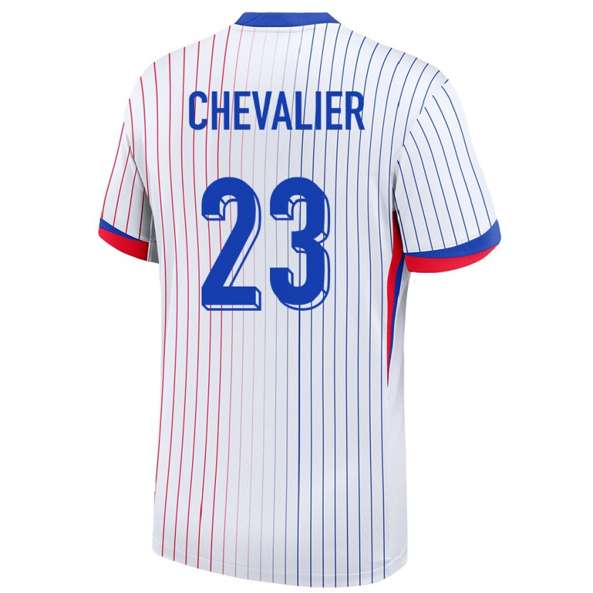 Danxen Herren Frankreich Lucas Chevalier #23 Weiß Auswärtstrikot Trikot 24-26 T-Shirt Schweiz