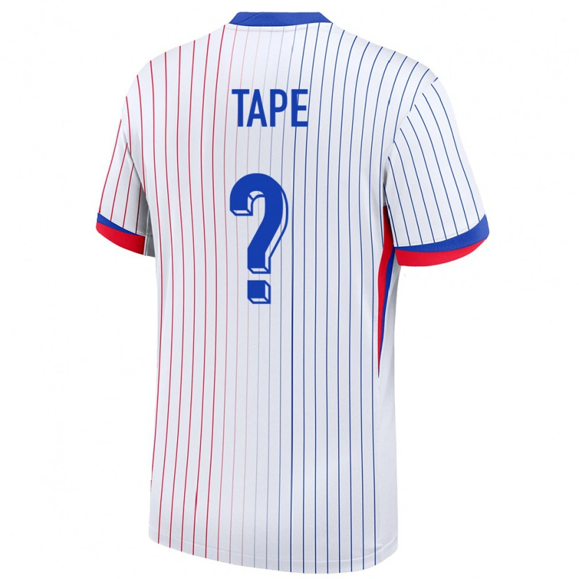 Danxen Herren Frankreich Axel Tape #0 Weiß Auswärtstrikot Trikot 24-26 T-Shirt Schweiz